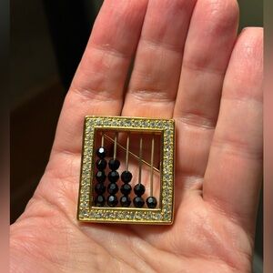 Swarovski Abacus Brooch